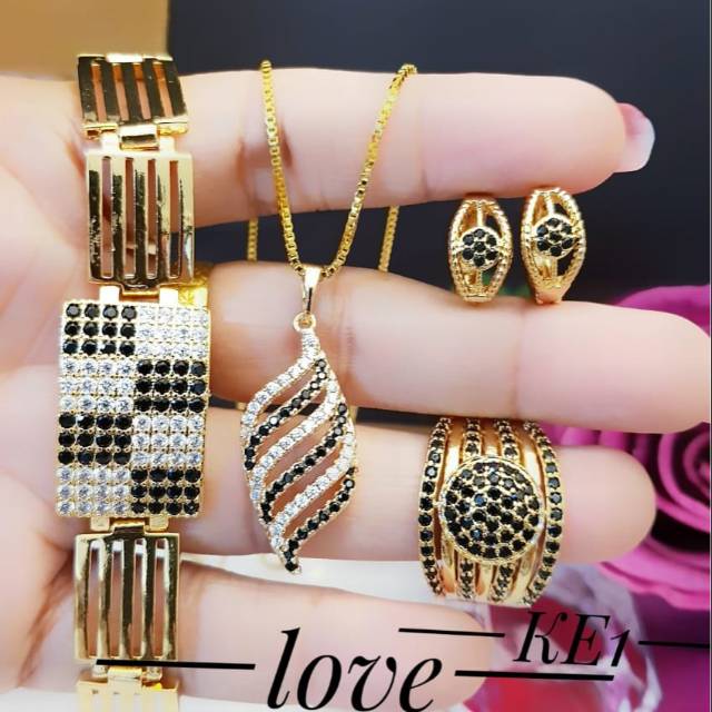 Xuping set perhiasan lapis emas 24k 27001