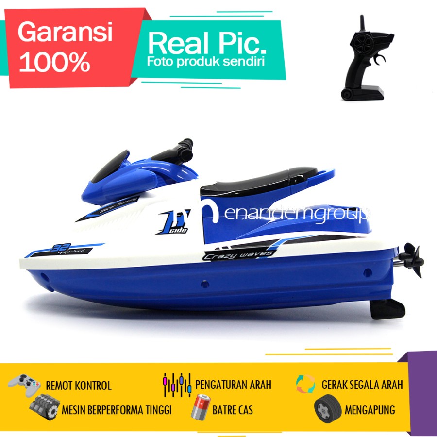 Remote Control Kapal Jet Ski Ngebut Di Air RC