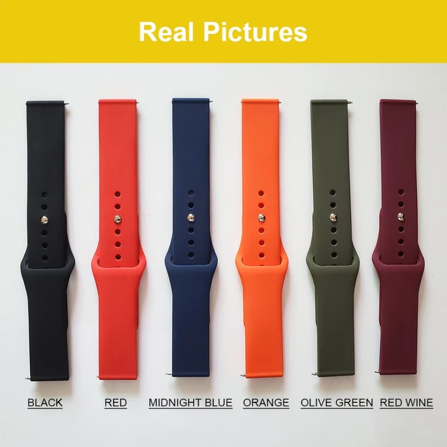 STRAP TALI JAM TANGAN - RUBBER STYLE APPLE 22MM - FOR FOSSIL WATCH GEN 4 DAN 5 - STRAPWATCH WATCH