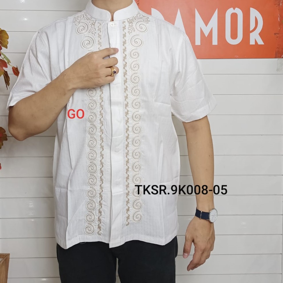 gof DAMOR By (CRESSIDA) KOKO REGULER Baju Muslim Koko Cowok Pakaian Pria Muslim Lengan Pendek