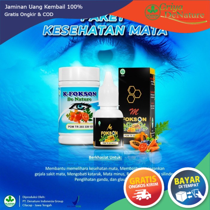 K-Fokson M Fokson Obat Sakit Mata Katarak De Nature Garansi Asli 100%