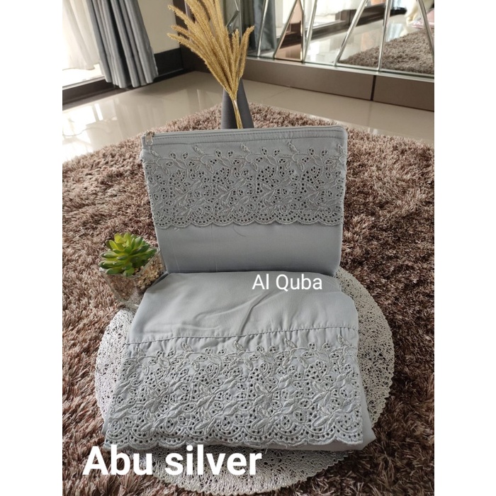 Termurah Mukena siti khadijah dewasa jumbo syahbani free tas - Abu Silver