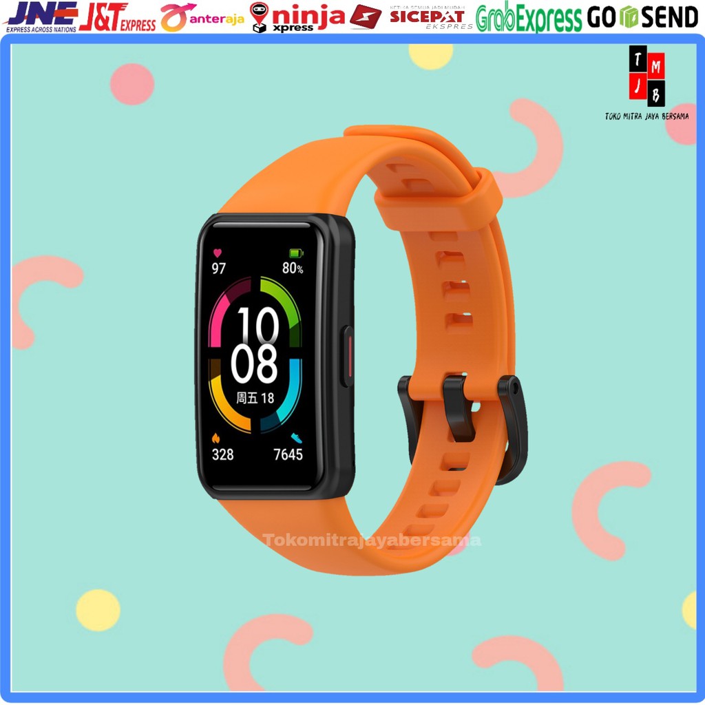 STRAP SILIKON GELANG TALI RUBBER SILICONE HUAWEI HONOR BAND 6