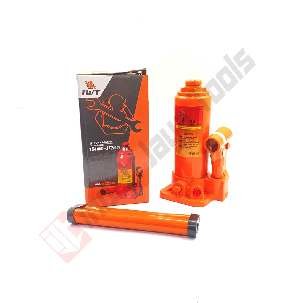 IWT Dongkrak Botol 3 Ton - Hydraulic Jack Hidrolik Mobil