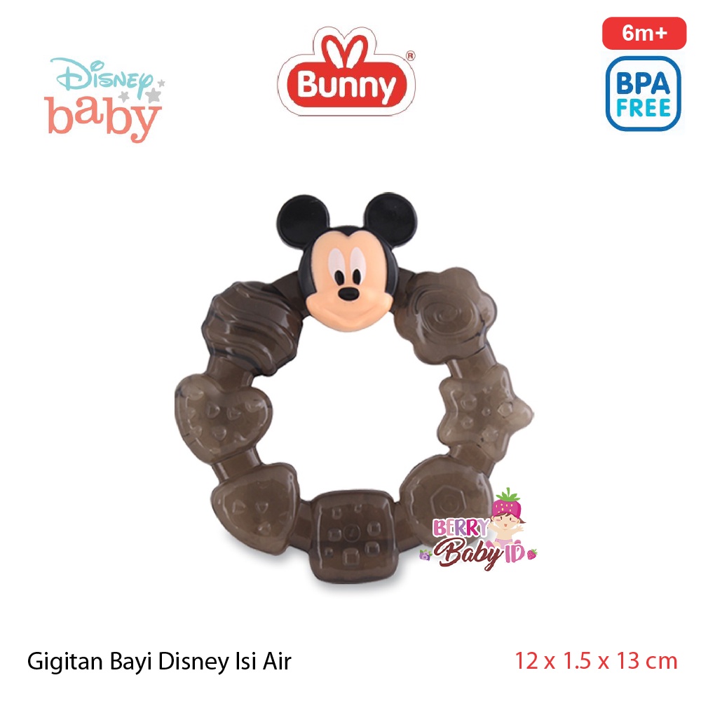 Lusty Bunny Disney Baby Ring Water Filled Teether Mainan Gigitan Bayi Berry Mart