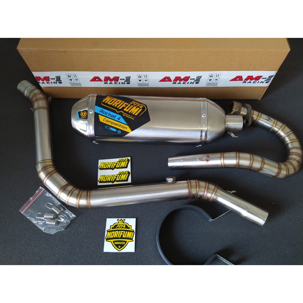 Kenalpot Knalpot Racing Norifumi Roket Rocket 4 Kompetisi Crf 250 Rally Klx 250 230