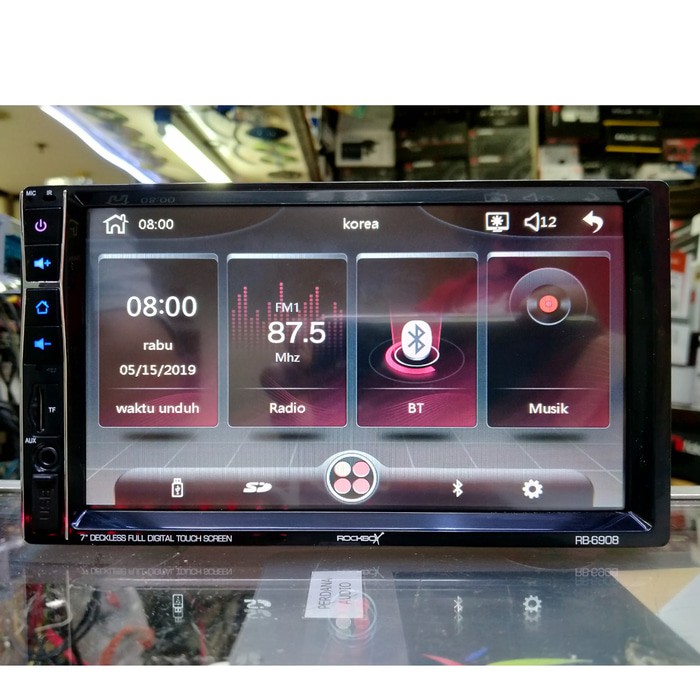 RockBox RB-6908 Headunit Deckless Mirrorlink MP5 Player 7 inch Limited