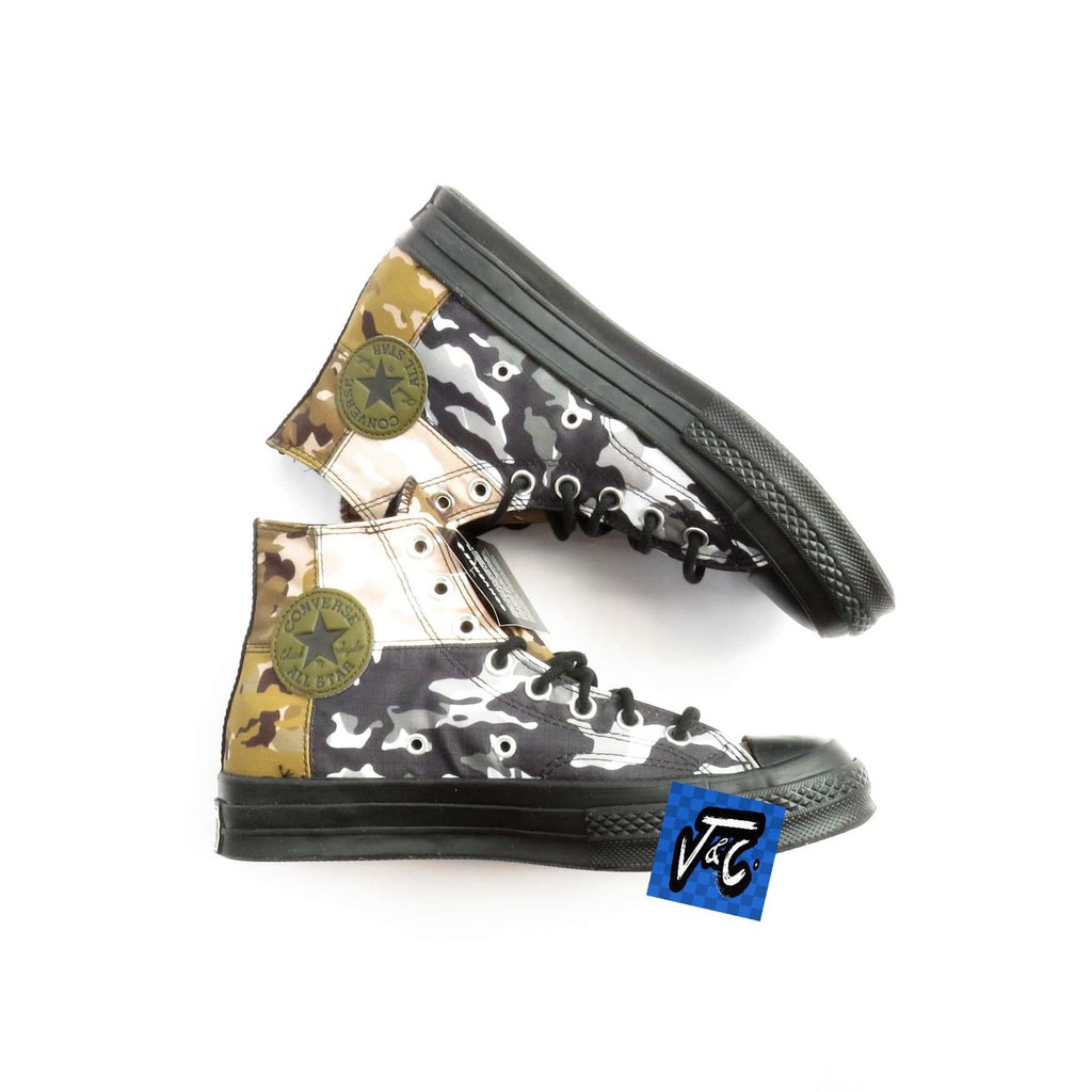 Sepatu Converse Chuck 70 70s  Blocked Camo Hoop Hunter Olive Hi Murah