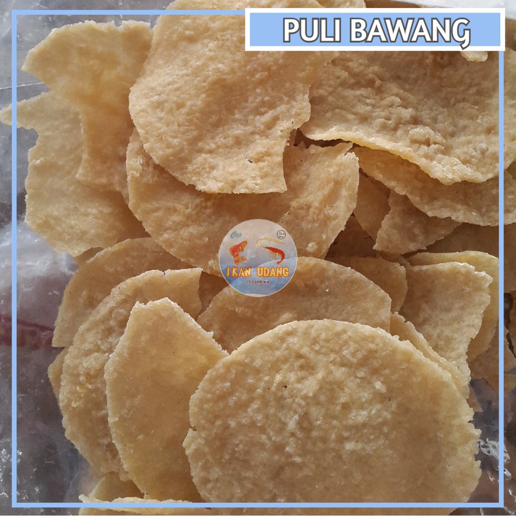 

[ 2,5kg ] Kerupuk / Krupuk Mentah / Krecek Puli Bawang Cap Damar / Keripik