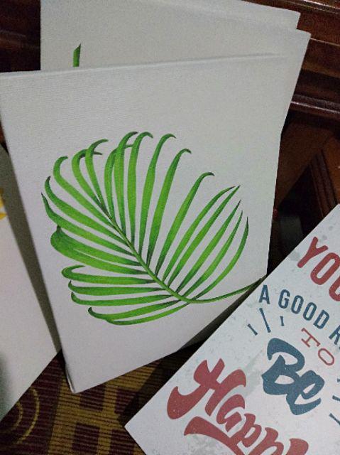 Dekorasi Tropical Daun  Hiasan Dinding Rumah Tropical Poster Kanvas 20x25cm