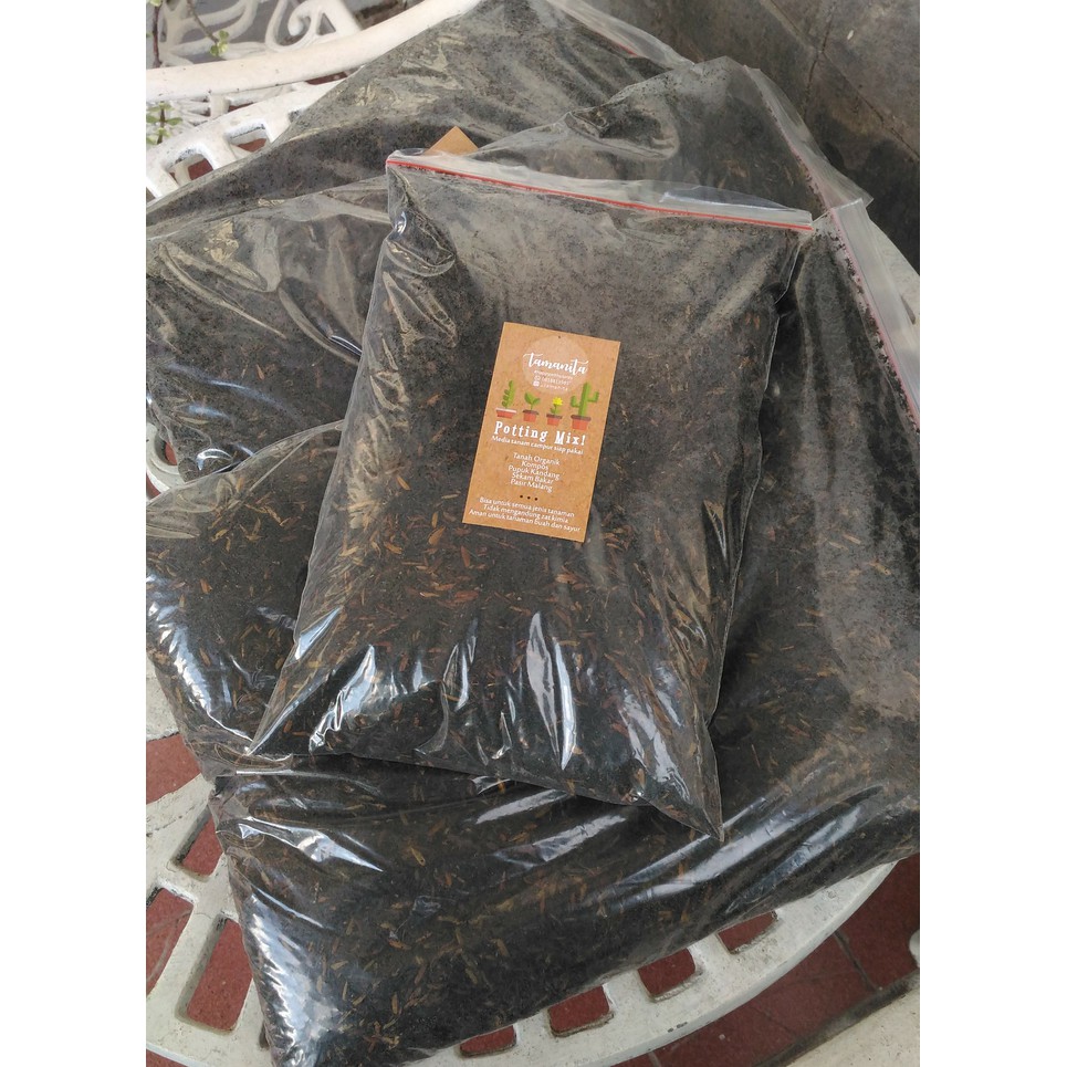 Media Tanam Paket 7kg Tanah / Pupuk Kandang / Sekam Bakar / Kompos