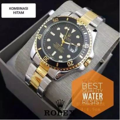 Rolex Submariner Jam Tangan Pria Rantai Date free box