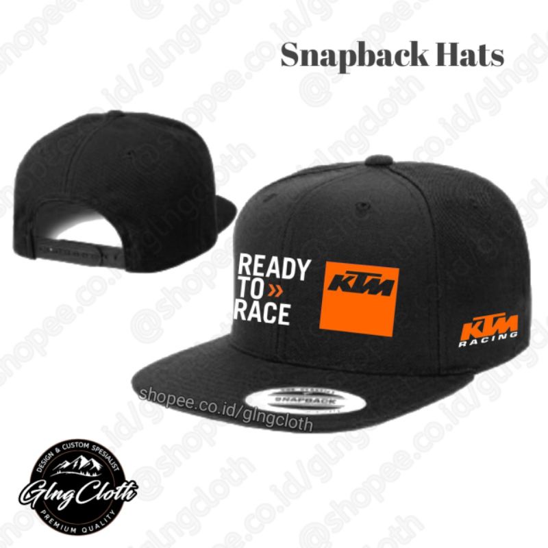 TOPI KTM READT TO RACE SNAPBACK - TOPI KTM RACING KEREN