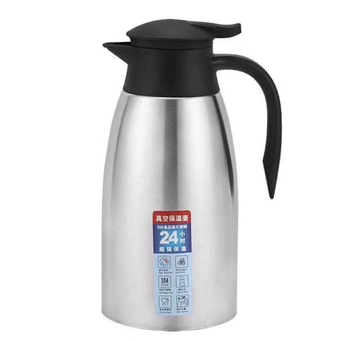 european vacuum jug - sus termos air vacuum stainless steel panas dingin teh kopi 2 liter warna