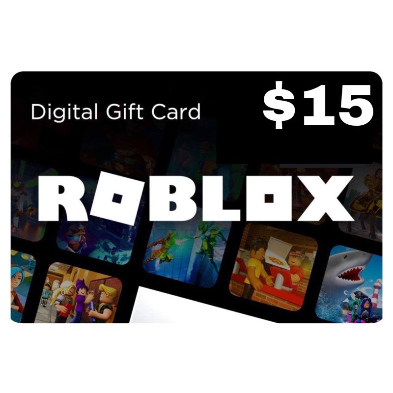 Roblox 15 Gift Card Robux Gift Card Digital Code Shopee Indonesia - how much robux is 15 dollars gift card