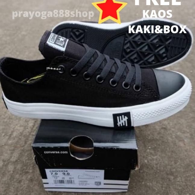 Gift Product✿ SEPATU SNEAKERS ORIGINAL PRIA WANITA CONVERS ALL STAR PETIR PREMIUM HITAM PUTIH PENDEK