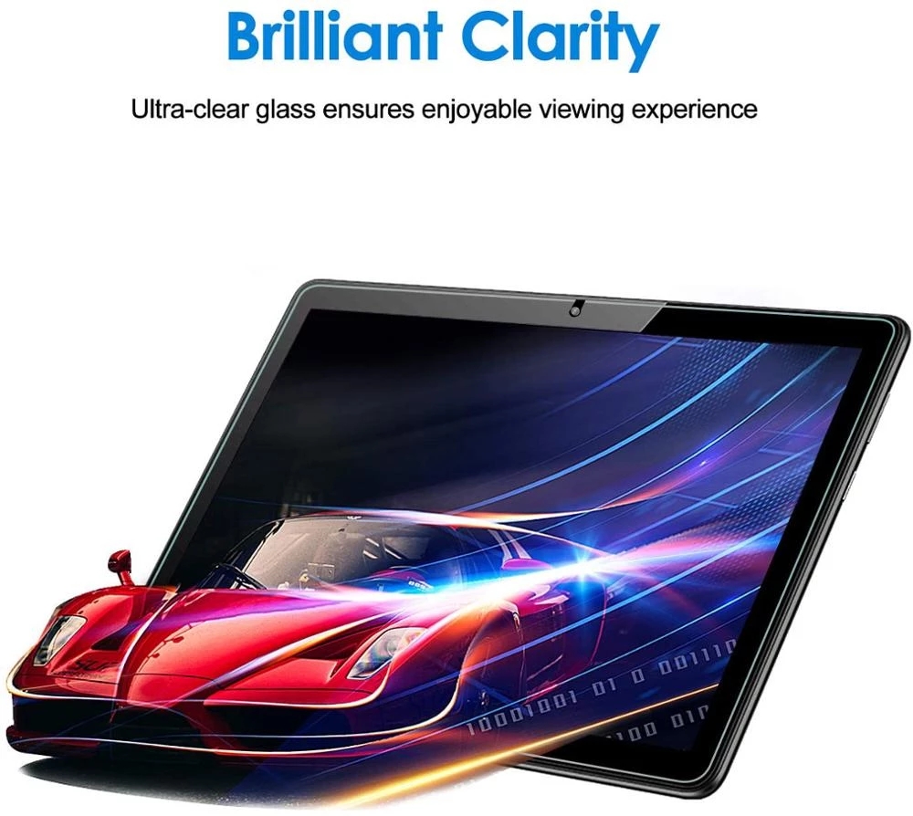 Pelindung Layar Tempered Glass Hd Bening Anti Air / Gores / Shock Untuk Tablet Alcatel 1t / 10 2020