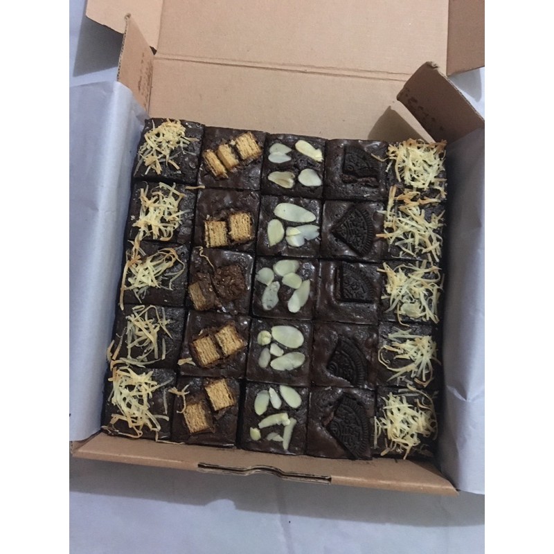 

fudgy brownies 20x20 / brownies sekat/ brownies panggang