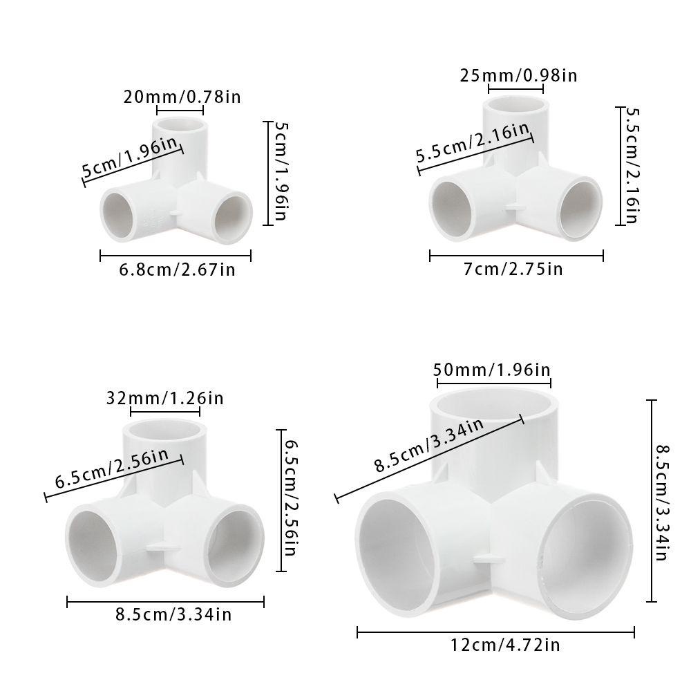 Konektor Pipa Nanas Fitting Pipa 20mm 25mm 32mm 50mm Konektor Stereoskopik