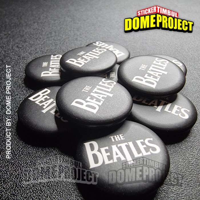 THE BEATLES BAND PIN PENITI 25MM BUTTON PIN AKSESORIS TAS PRIA