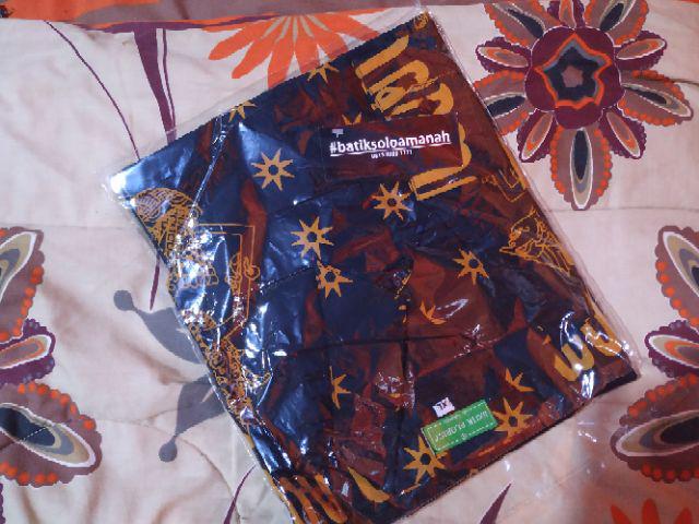 Batik Solo Kemeja Batik Panjang Gunungan Emas Florist Batiksoloamanah