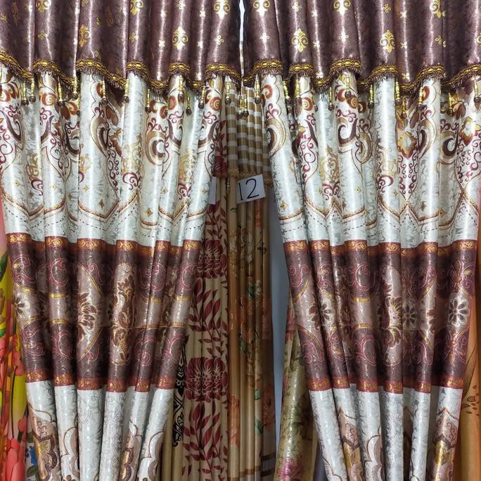Gorden Blakcout  Bludru Prinmas Motif Batik Gorden Mewah Kazalastoreid