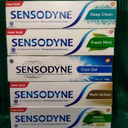 Sensodyne Fluouride Toothpaste 100 gr Original | Fresh Mint | Cool Gel | Herbal |Multi Action| Deep Clean Pasta gigi /Odol