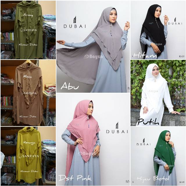 CLEARANCE SALE !!! Khimar Dubai ORIGINAL BAYZA HIJAB-1