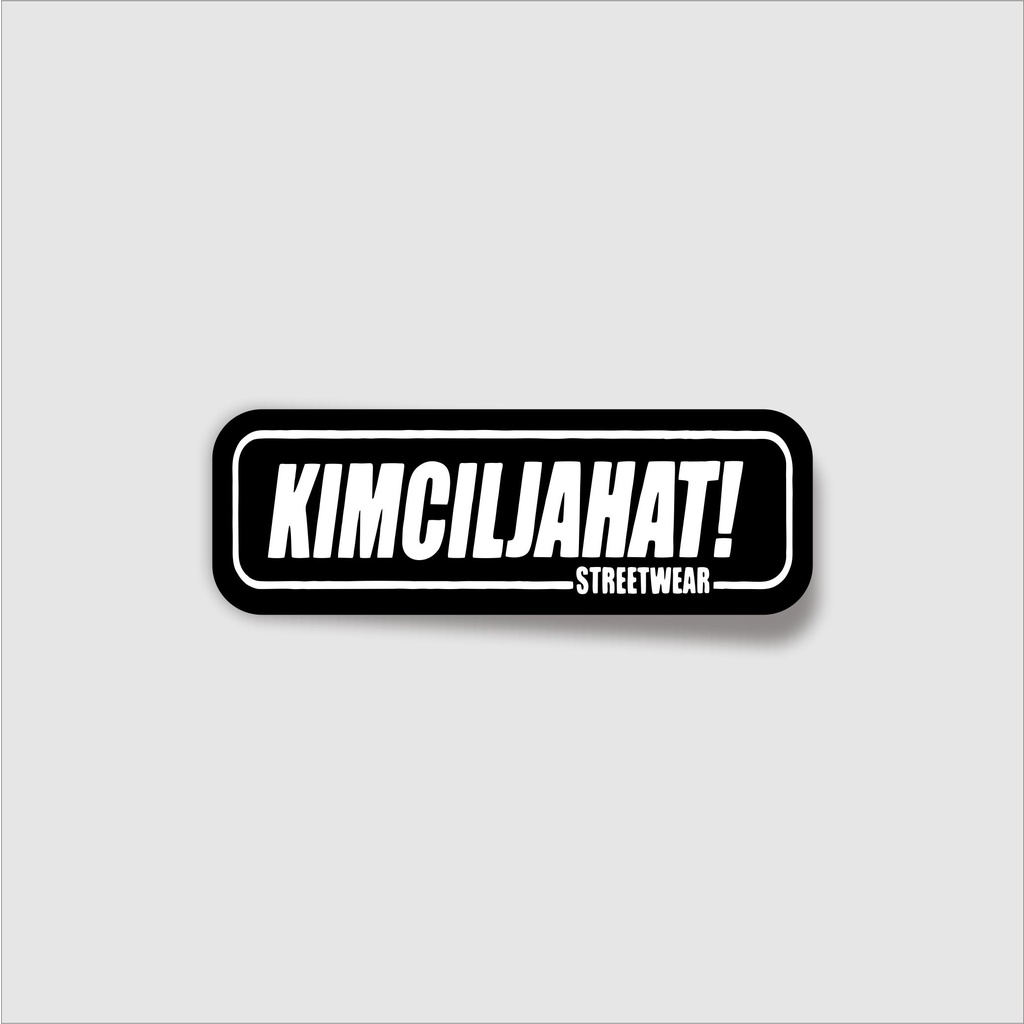 

Stiker brand stiker distro Kimcil Jahat! Bahan graftac anti air