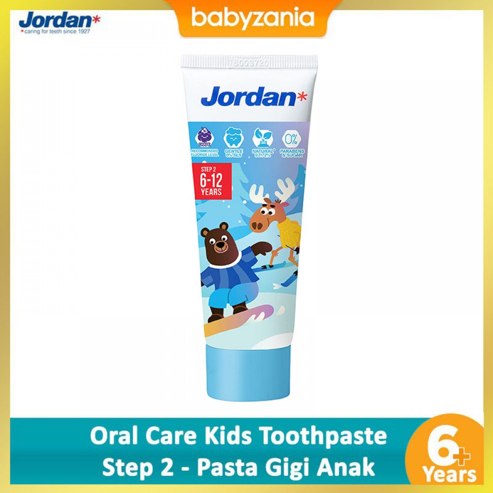 Jordan Oral Care Kids Toothpaste Pasta Gigi Anak Step 2 (6-12 Tahun)