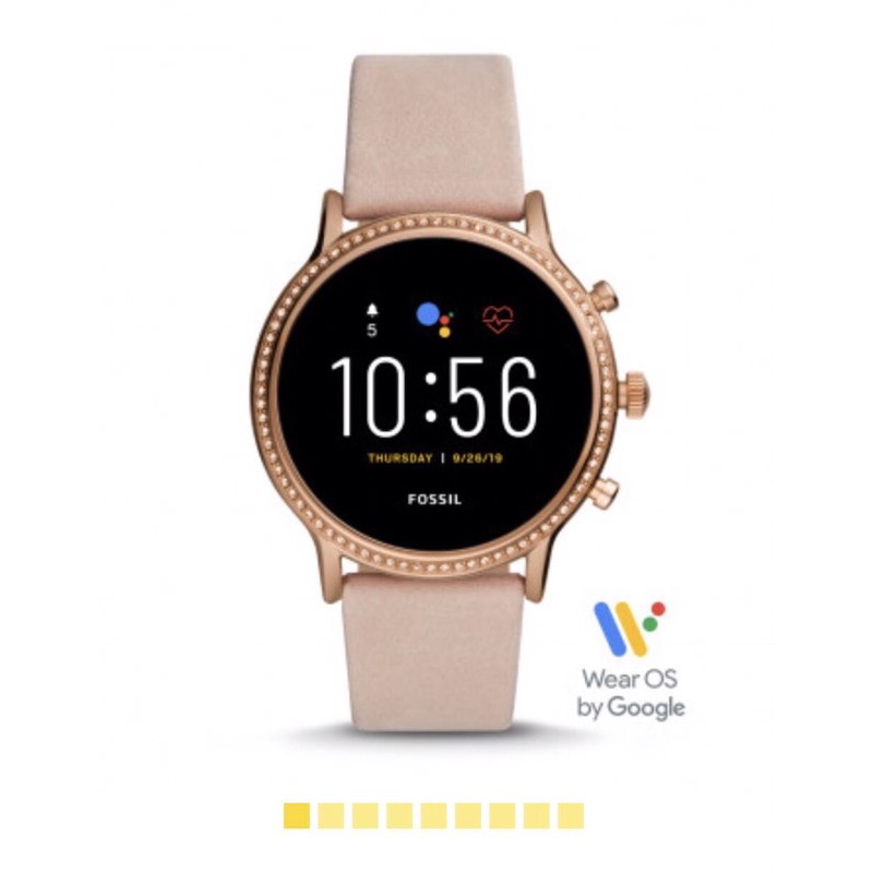 Smartwatch fossil Gen 5 Julianna HR Blush Leather FTW6054 - Jam tangan wanita original