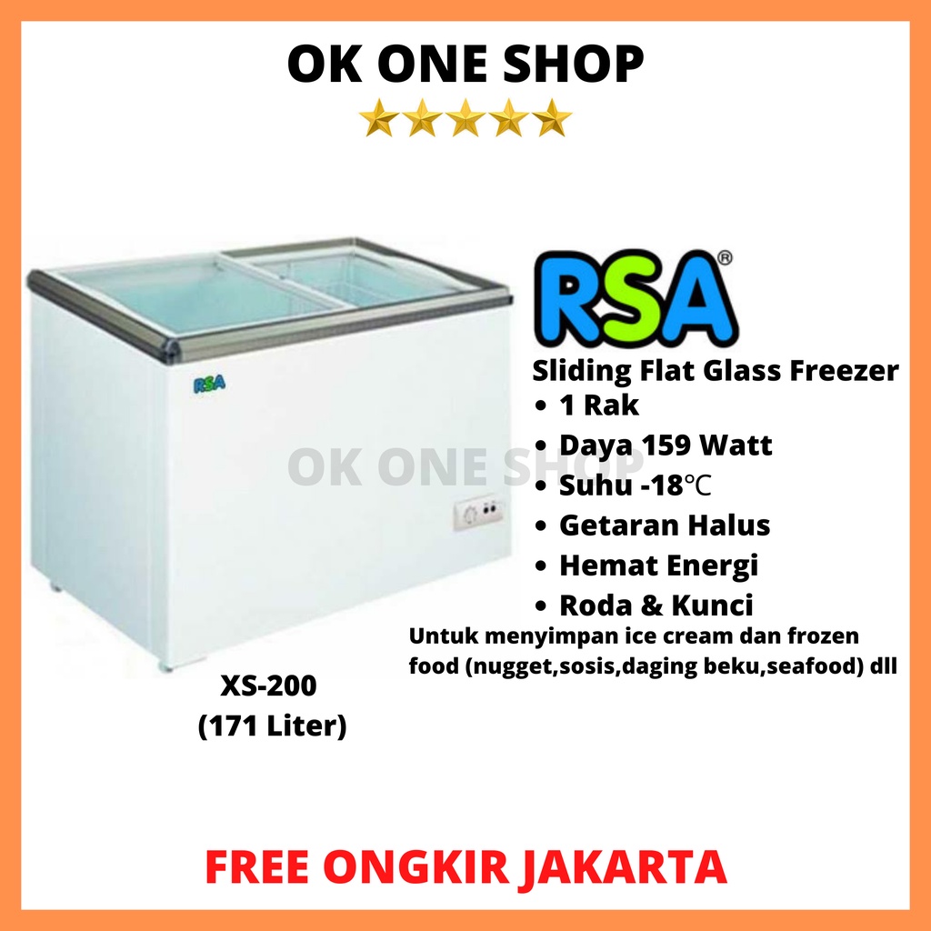 RSA Sliding Freezer XS-200