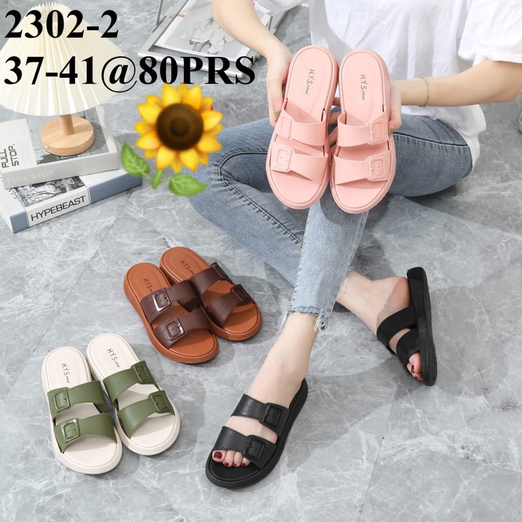 Sandal Karet Jelly Wedges Wanita import Model Terbaru Original Kekinian by AGUNG STYLE Balance 2302-2