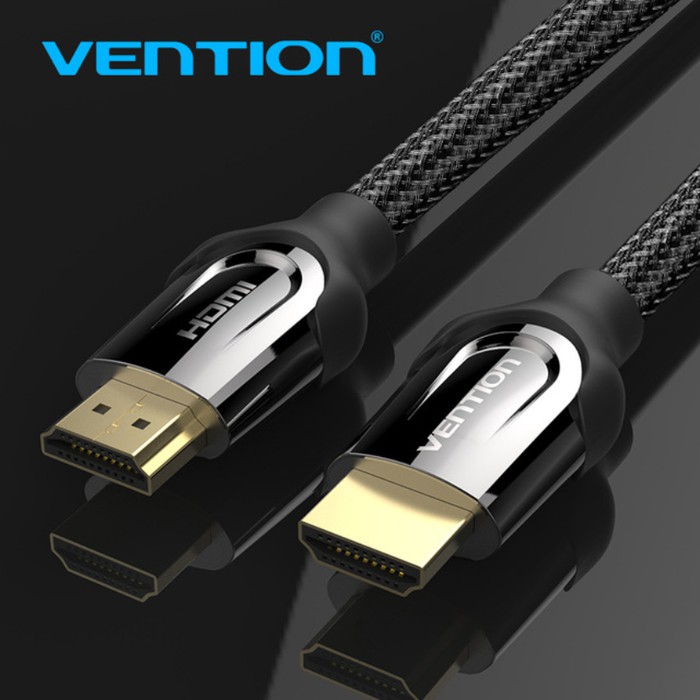[1.5M - B05] Vention Kabel Hdmi High Speed Nylon Braided HDMI v2.0 4K