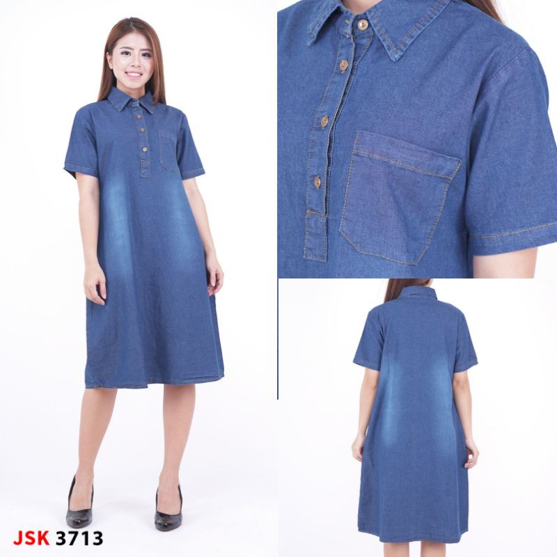 Blouse Jeans Cewek JSK 3713
