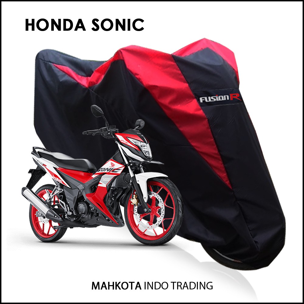 Sarung Motor Warna HONDA SONIC Waterproof / Penutup Motor Warna SONIC / Cover Motor Merek FUSION R