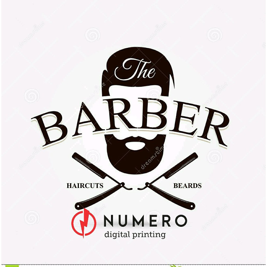 

cutting stiker BARBERSHOP ukuran 45 cm 5 TERLARIS