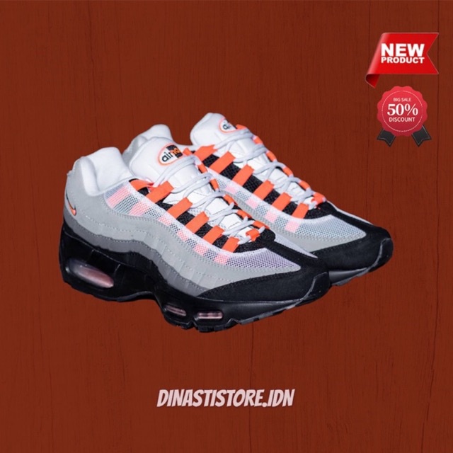 NIKE AIR MAX 95 OG SOLAR RED ORIGINAL | SNEAKERS | NIKE AIR MAX