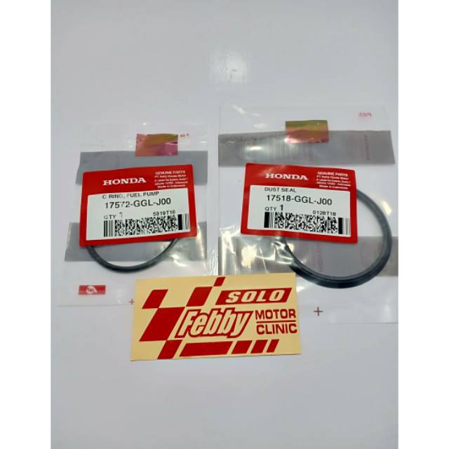 SIL-ORING-GASKET SET FUEL PUMP HONDA BEAT FI-SCOPY FI-VARIO FI-REVO FI-SUPRA NEW 125 FI ORIGINAL