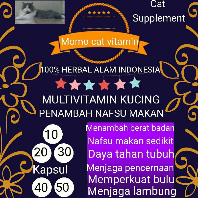 VITAMIN KUCING NAFSU MAKAN GEMBUL