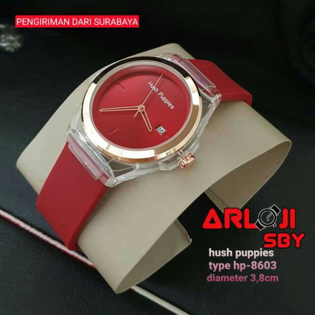 Jam tangan wanita Hush Puppies rubber tanggal aktif