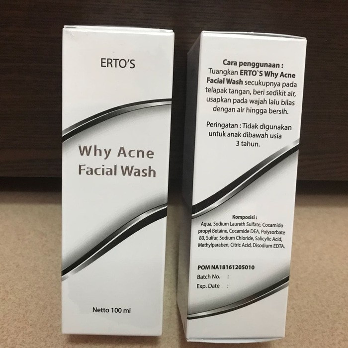 [ ERTOS ] WHY ACNE FACIAL WASH - ERTO'S WHY ACNE FACIAL WASH - SABUN