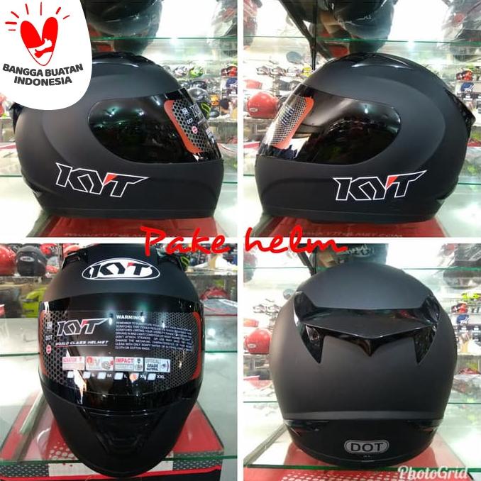 HELM KYT R10 BLACK DOFF FULL FACE
