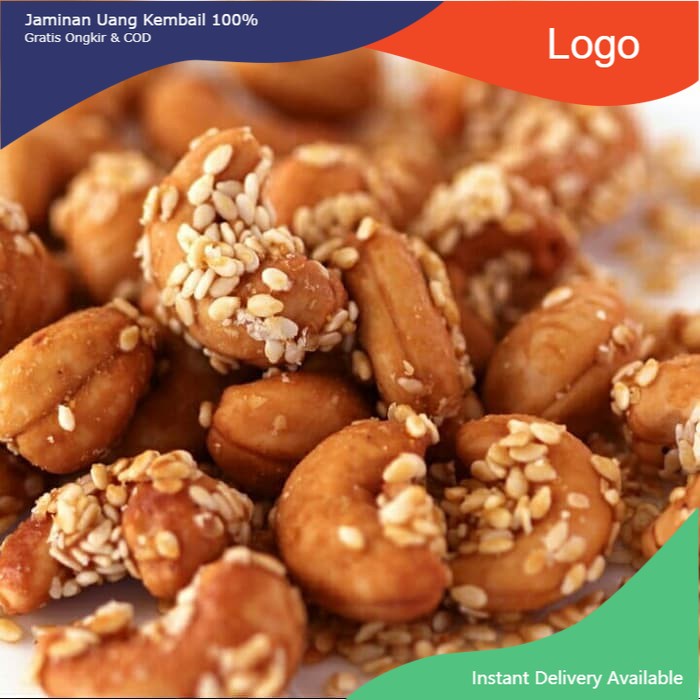

Makanan Ringan Kering 500gram (1/2kg) Kacang mede Goreng Wijen ( mete ) harga supplier jakar - Mede Wijen Terima kasih