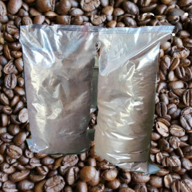 

Kopi Bubuk Hitam Robusta Asli 100% Murni Lampung 1 Kg ( Tanpa Bahan Pengawet )