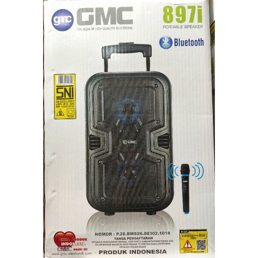 speaker aktif bluetooth portable GMC 897I
