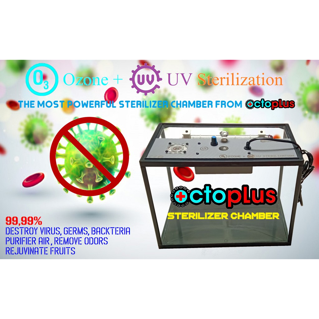 OCTO Chamber Ozone 03 + UV Sterilizer - Corona Virus Destroyer - Germany Licence