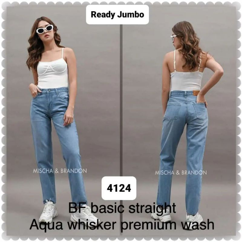 Highwaist boyfriend jeans wanita  M&B size 31-34