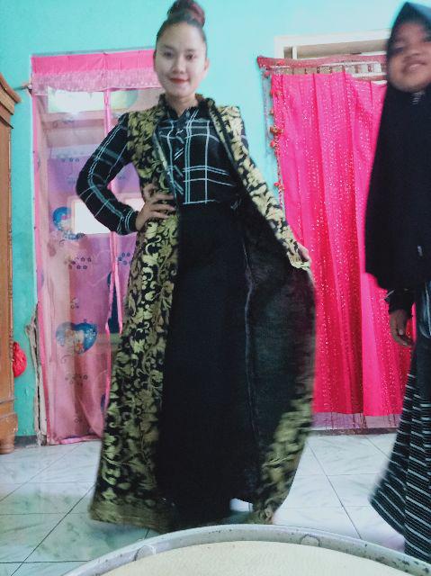Longcardy Maxi Outer Wanita Batik Bakung