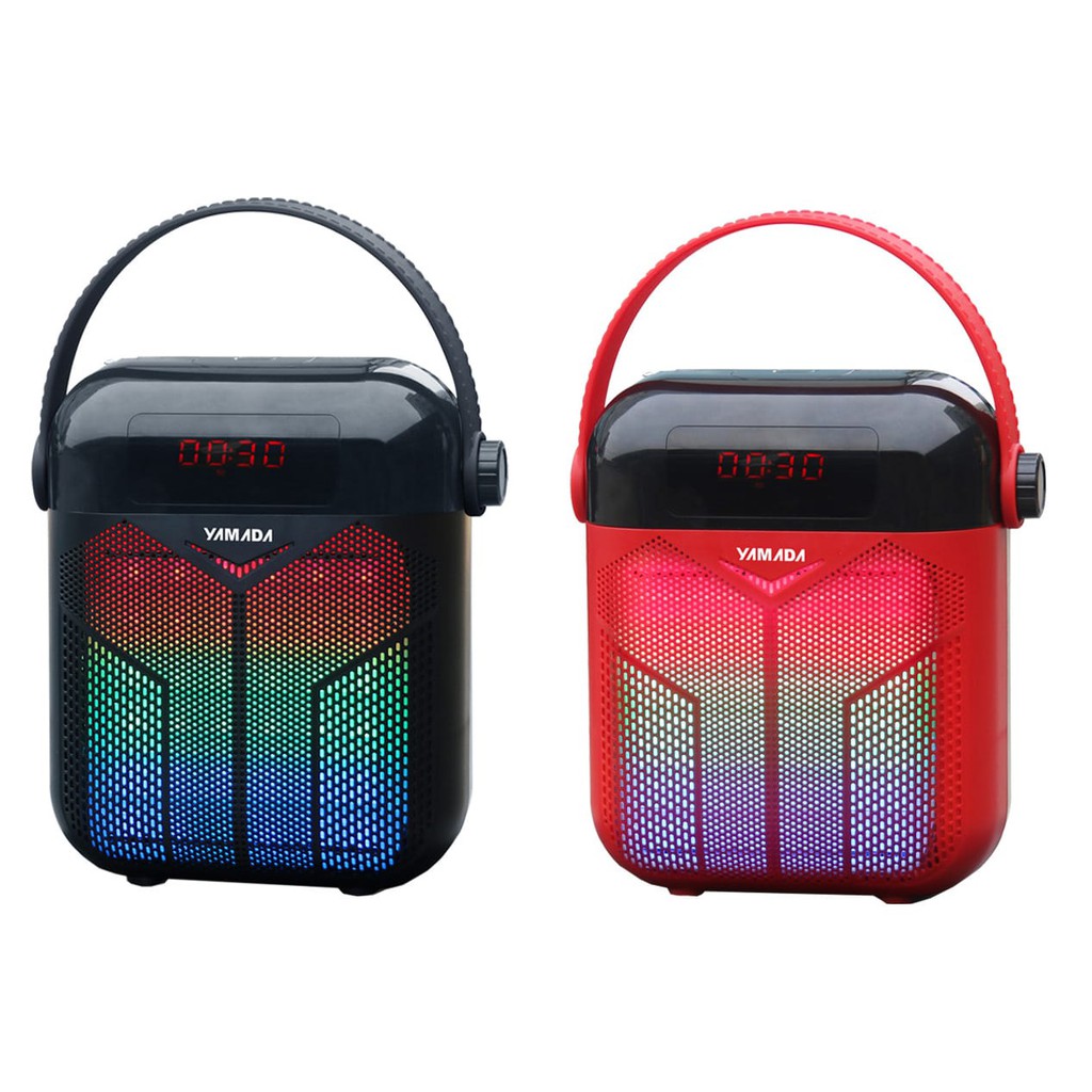 YAMADA DM S29 Professional Active Speaker Karaoke Gratis Wireless Mic USB AUX MP3 MP4 LED Not JBL